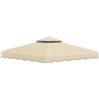 Tetto di Ricambio per Gazebo da Giardino 3x3m in Poliestere Beige