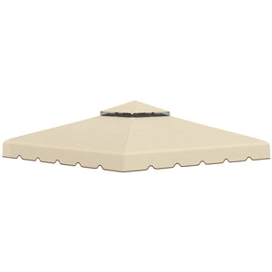 Tetto di Ricambio per Gazebo da Giardino 3x3m in Poliestere Beige