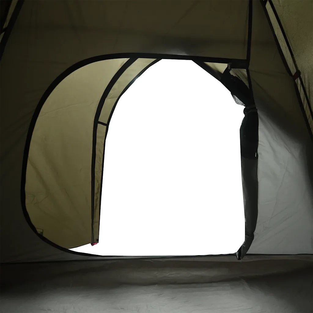 Tenda da Campeggio a Cupola per 4 Persone Marrone Impermeabile 4009619