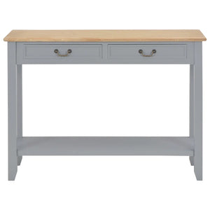 Tavolo Consolle Grigio 110x35x80 cm in Legno 249902