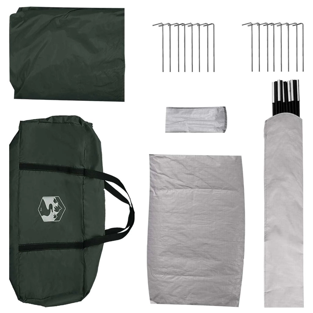Tenda Capanna Verde militare 6 persone Poliestere e Acciaio 42028586