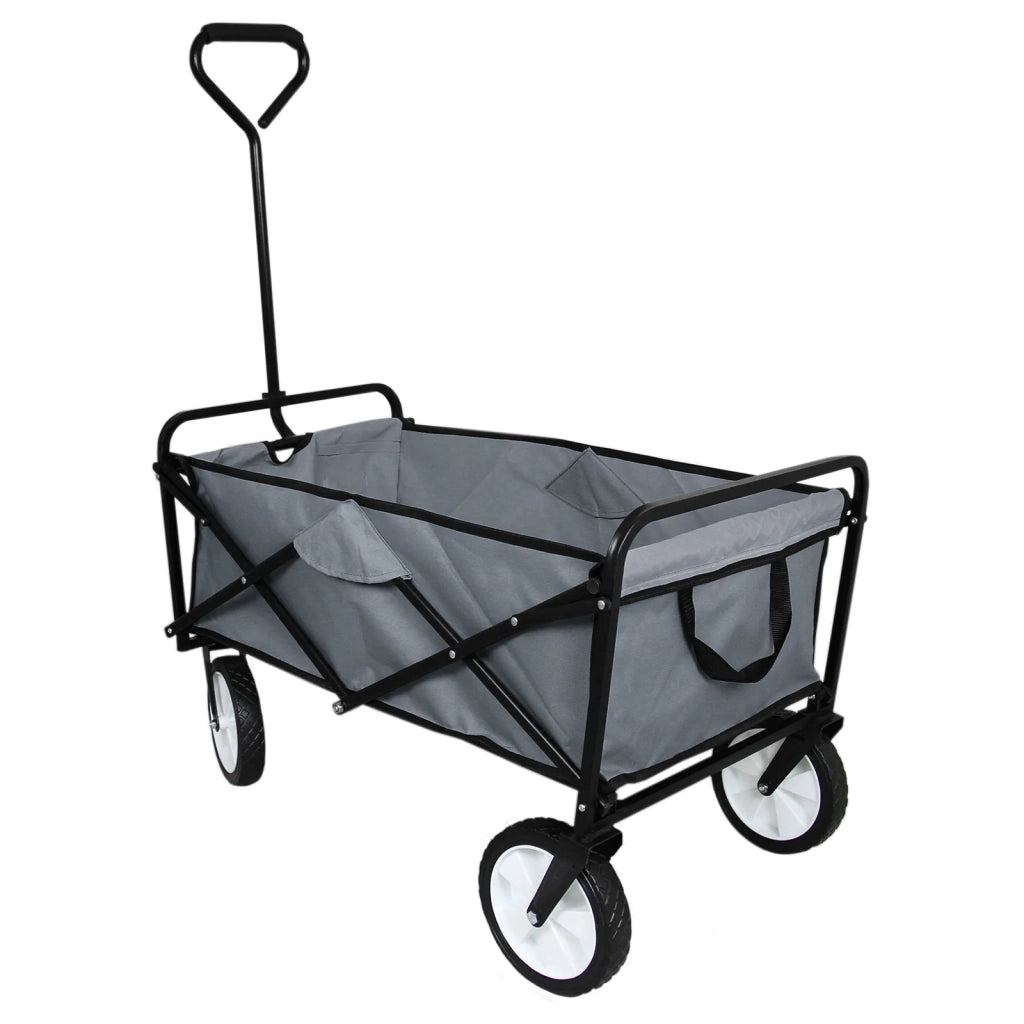 Carrello Pieghevole Fuoristrada 70kg Ruote 360° Acciaio Grigio