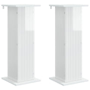 Supporto per piante | Sostegno per piante 2 pz Bianco Lucido 30,5 x 30 x 80,5 cm