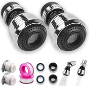 Accessori per rubinetto da cucina e bagno 360° rotante - filtro aeratore per rubinetto da 2 pezzi