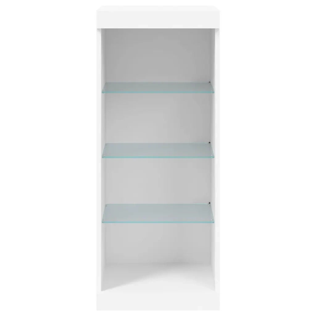 Credenza con Luci LED-Buffet-Armadio da cucina Bianca 41x37x100 cm 727278