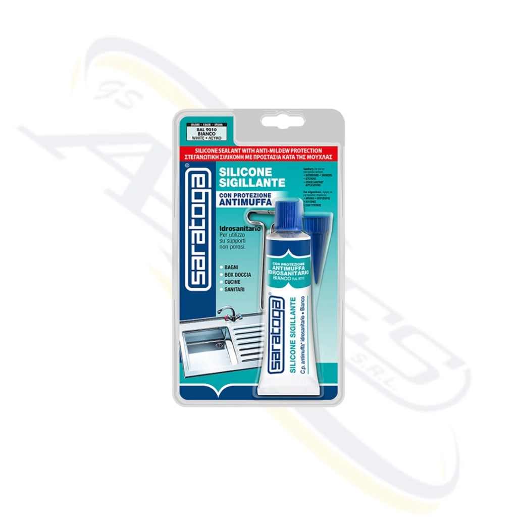 SILICONE SIGILLANTE UNIVERSALE TUBETTO 60 ML SARATOGA Colore: Trasparente