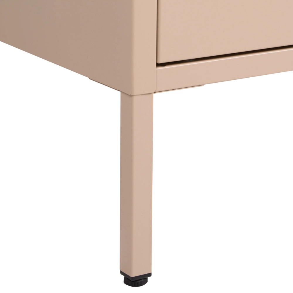 Armadietto metallico per ufficio con 5 ripiani beige moderna per ufficio domestico