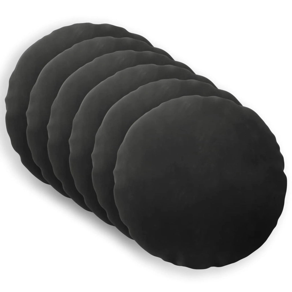 Cuscino con cuscino HEERLEN 6 pz Nero Velluto 929672