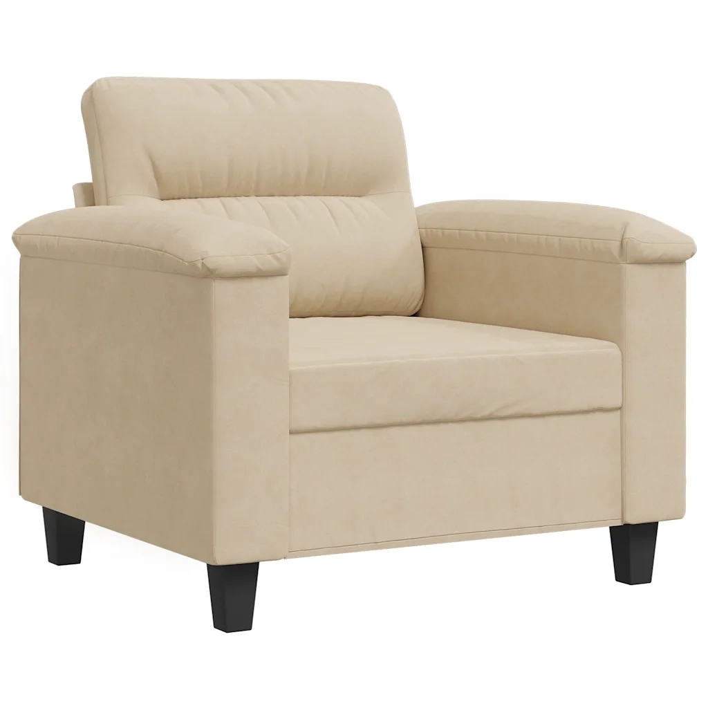 Poltrona-Poltroncina-Divano Sedia Crema 60 cm in Microfibra