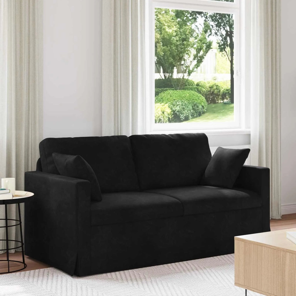Divano Nero 158 x 78 x 80 cm Velluto 42024428