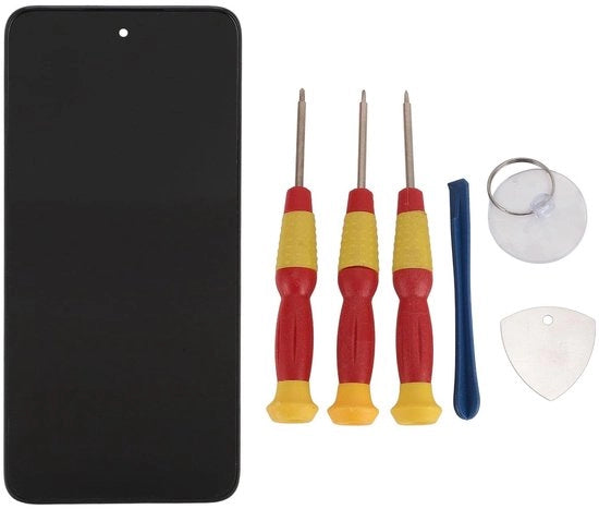 Schermo Touchscreen LCD Digitizer con Frame in Vetro Nero - Kit di Riparazione - Compatibile con XT2213 - Schermo di Ricambio