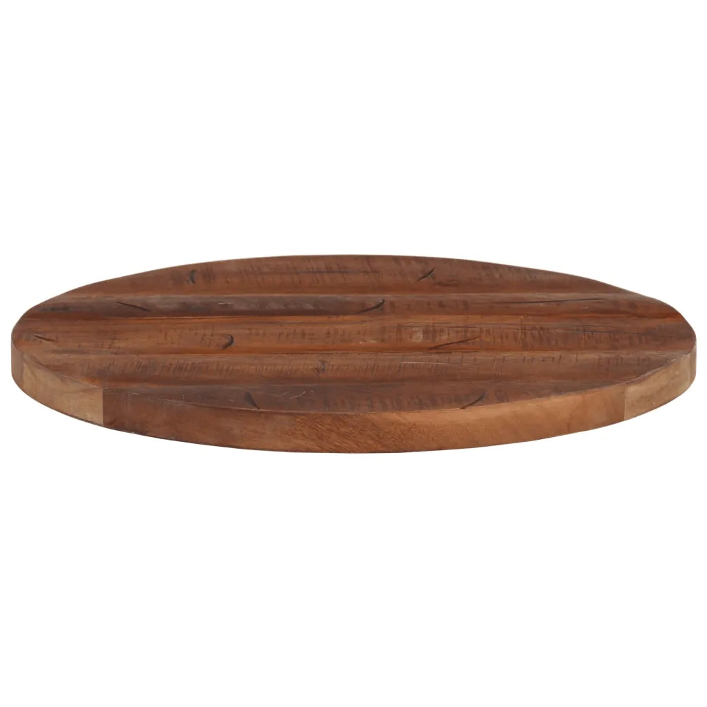 Piano per Tavolo Ã˜ 60x3,8 cm Rotondo Legno Massello di Recupero
