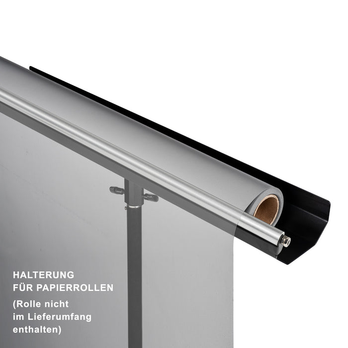 supporto per sfondo per treppiedi per lampade - utilizzo flessibile con sfondi di cartone fino a 1,35m, capacità di carico fino a 5kg, struttura in alluminio, meccanismo di sgancio