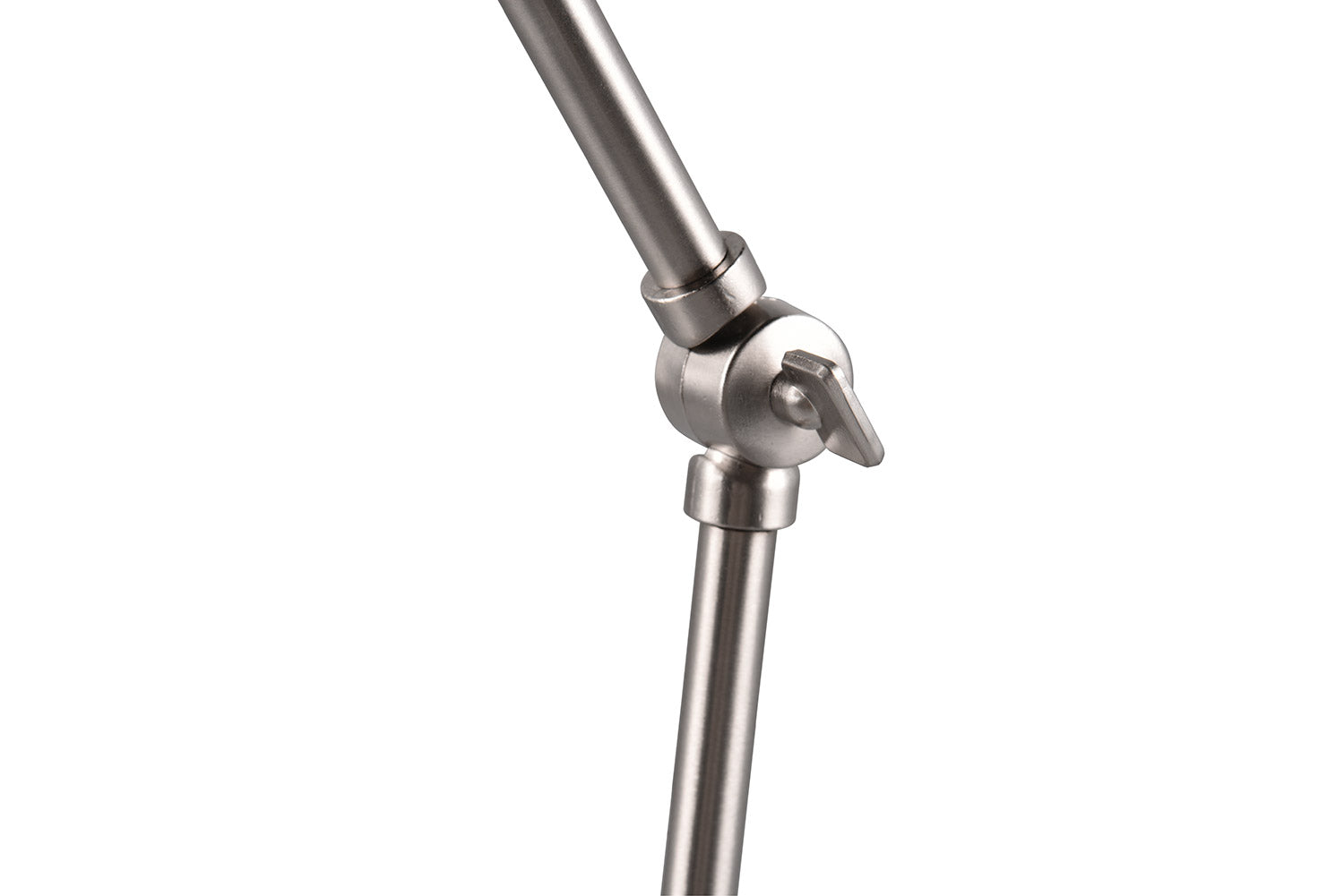 Lampada da Tavolo da Interno Attacco E27 in Metallo Nichel Satinato