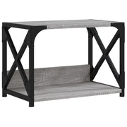 Supporto per stampante a 2 livelli Sonoma scrivania/ufficio 44 ​​x 26 x 31,5 cm grigio 02_0044798