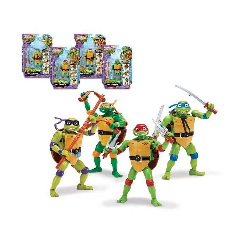 Tartarughe Ninja Caos Mutante Deluxe Trasformabile, 1 modello casuale,Giochi Preziosi,Eta 4+