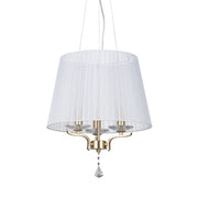 Lampadario Classico Pegaso Metallo Ottone 3 Luci E14