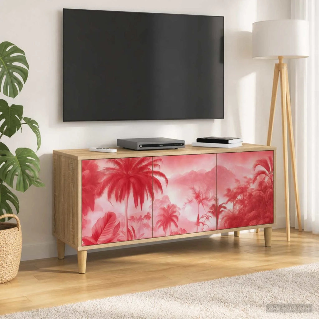 Mobile TV AACHEN 102 x 33 x 50 cm Sonoma Legno ingegnerizzato 8007086