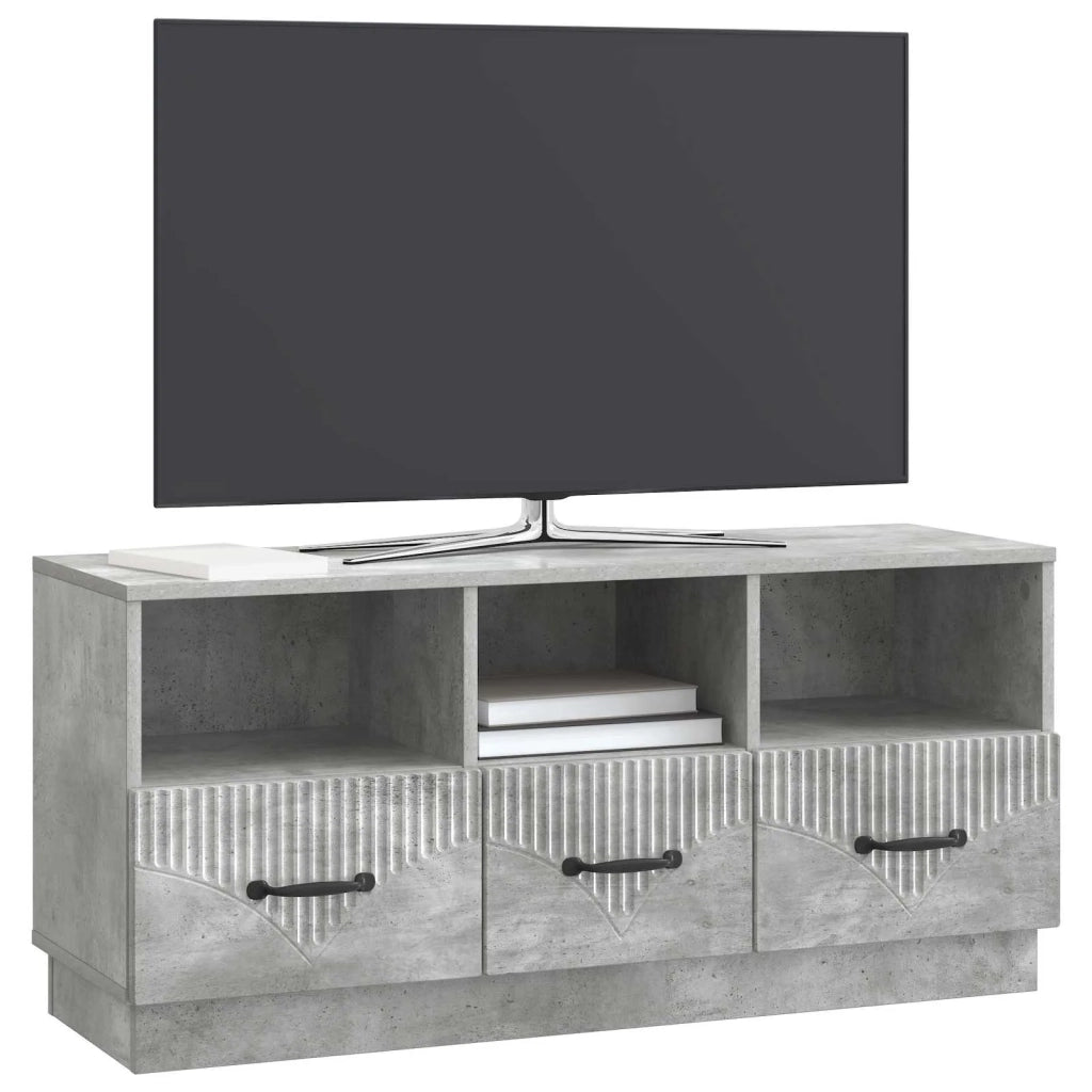 Mobile TV con cassetto Grigio Cemento 102 x 34,5 x 47 cm