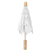 Ombrellino Mano d'Opera - Parasole per Matrimonio - Ombrellino per Bambino - Ombrellino Ripiegabile - Ombrellino con Telo di Seta - Dimensioni 43cm/26cm - Ombrellino Decorativo