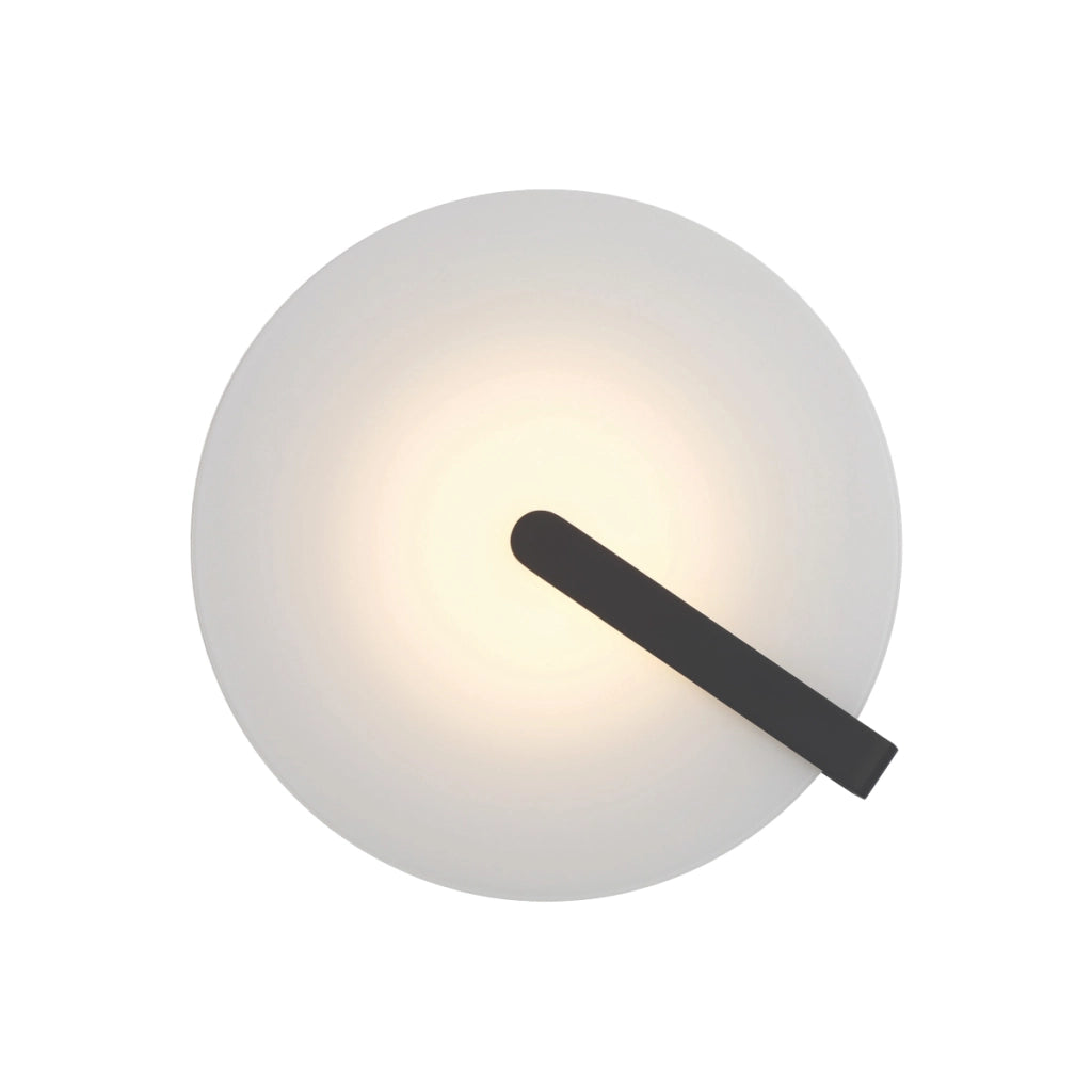 Applique/plafoniera Nuvola nero/bianco Ø43 LED 18W dimmerabile
