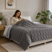Weighted Blanket, Grey, 135x200 Cm, 10 Kg Fabric