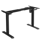 Supporto da scrivania elettrico struttura da tavolo altezza e lunghezza regolabili in continuo acciaio nero 12_0007426
