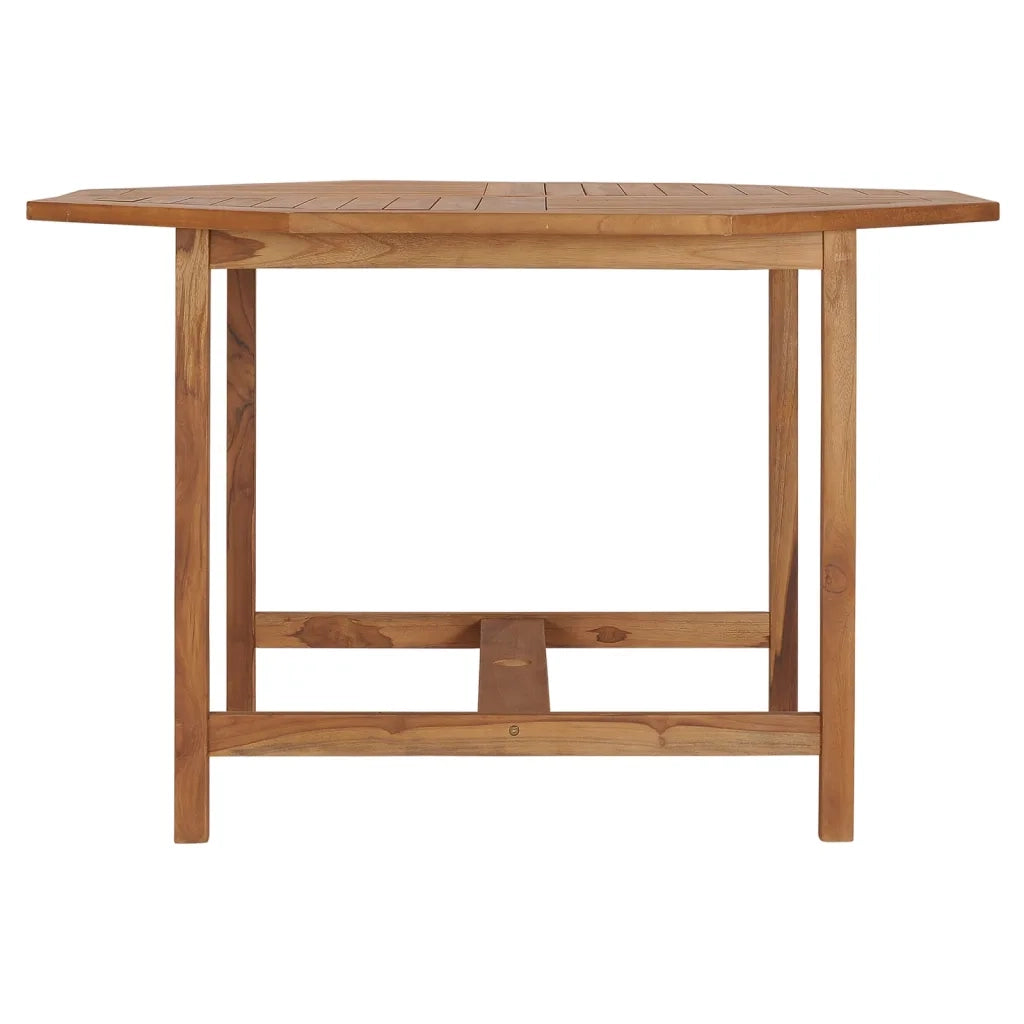 Tavolo Pranzo da Giardino Ø110x110x75 cm Legno Massello di Teak 318478