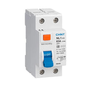 Interruttore differenziale bipolare puro tipo ac 30ma chint serie nl1-63 *** ampere 63 ampere, confezione 1