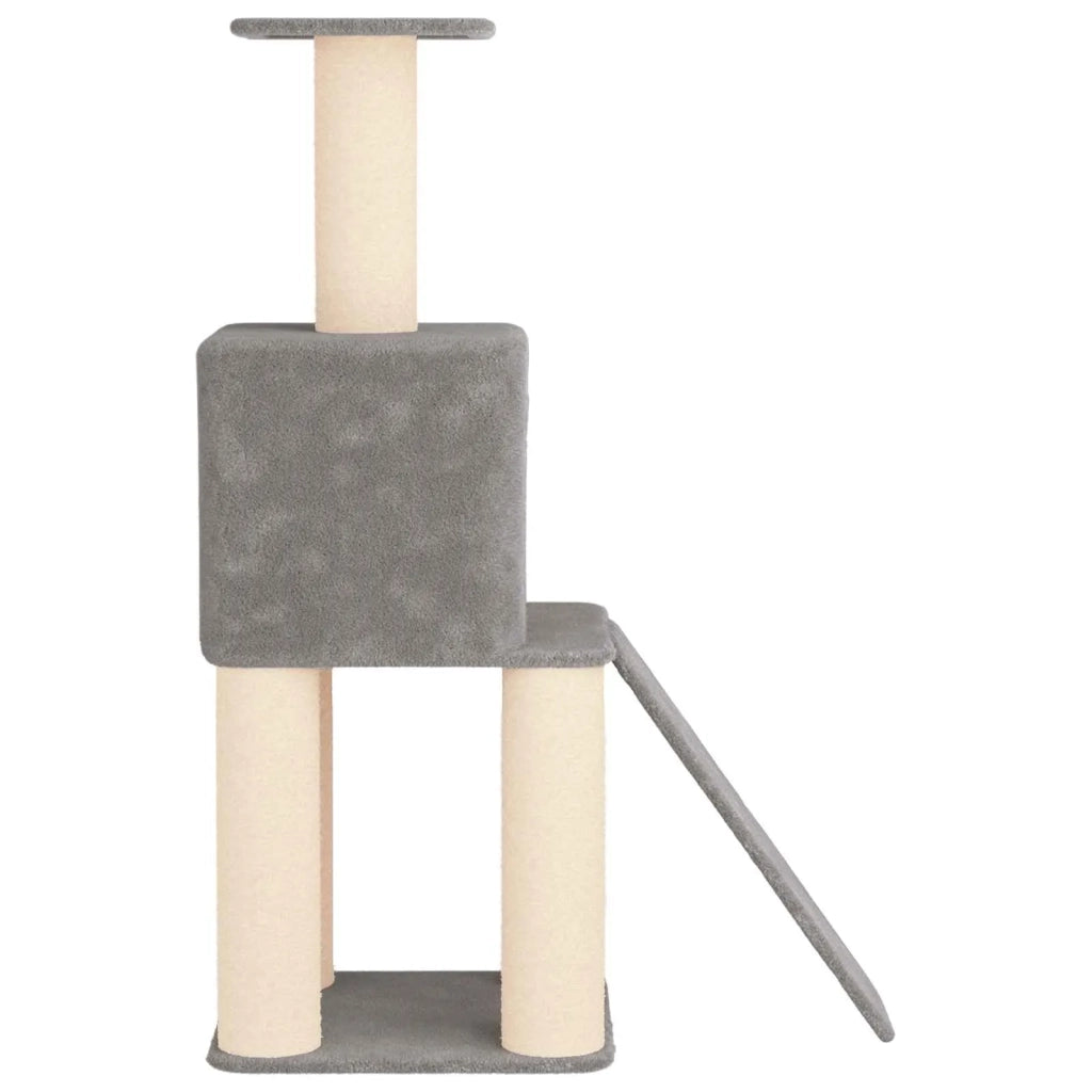 Albero per gatti con pali per graffiare in sisal Grigio Chiaro 42033043