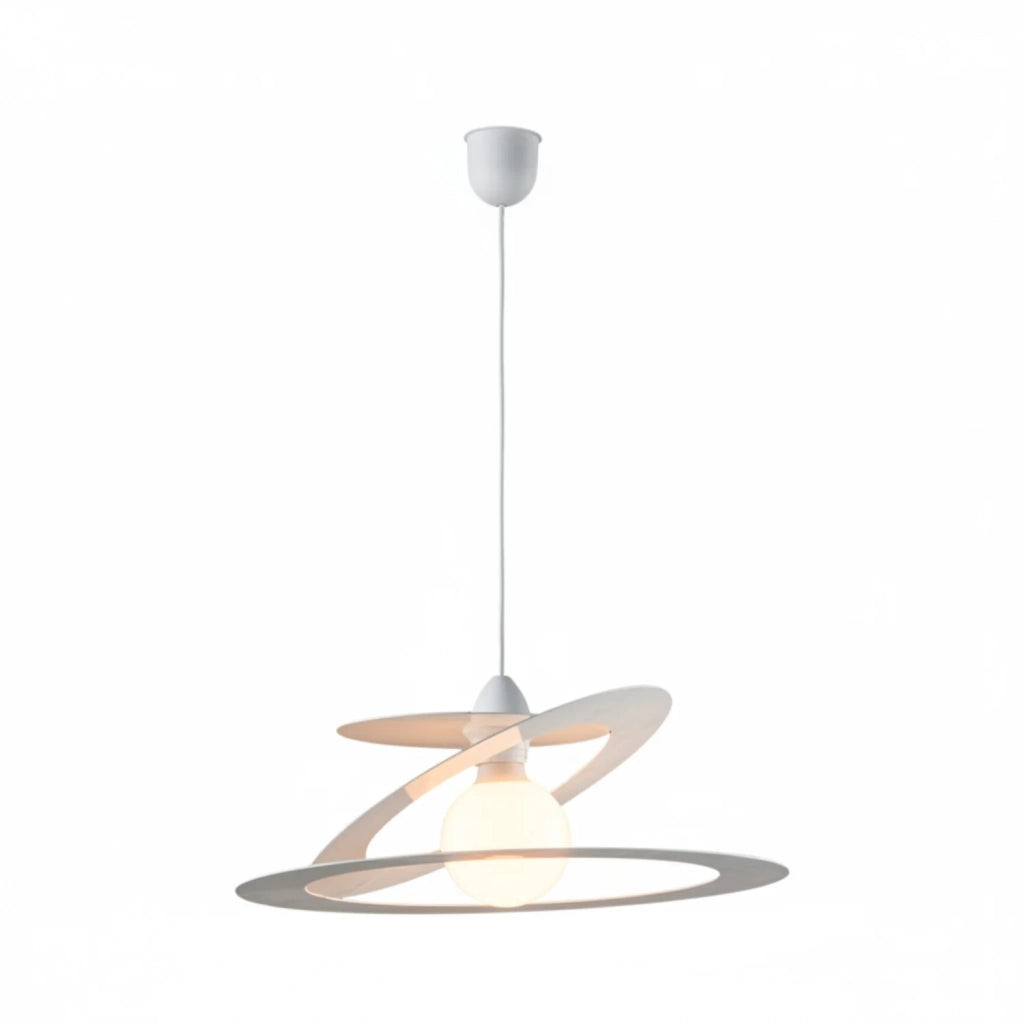 Sospensione Geko 1 Luce Bianco e Grigio LuceArt Classic