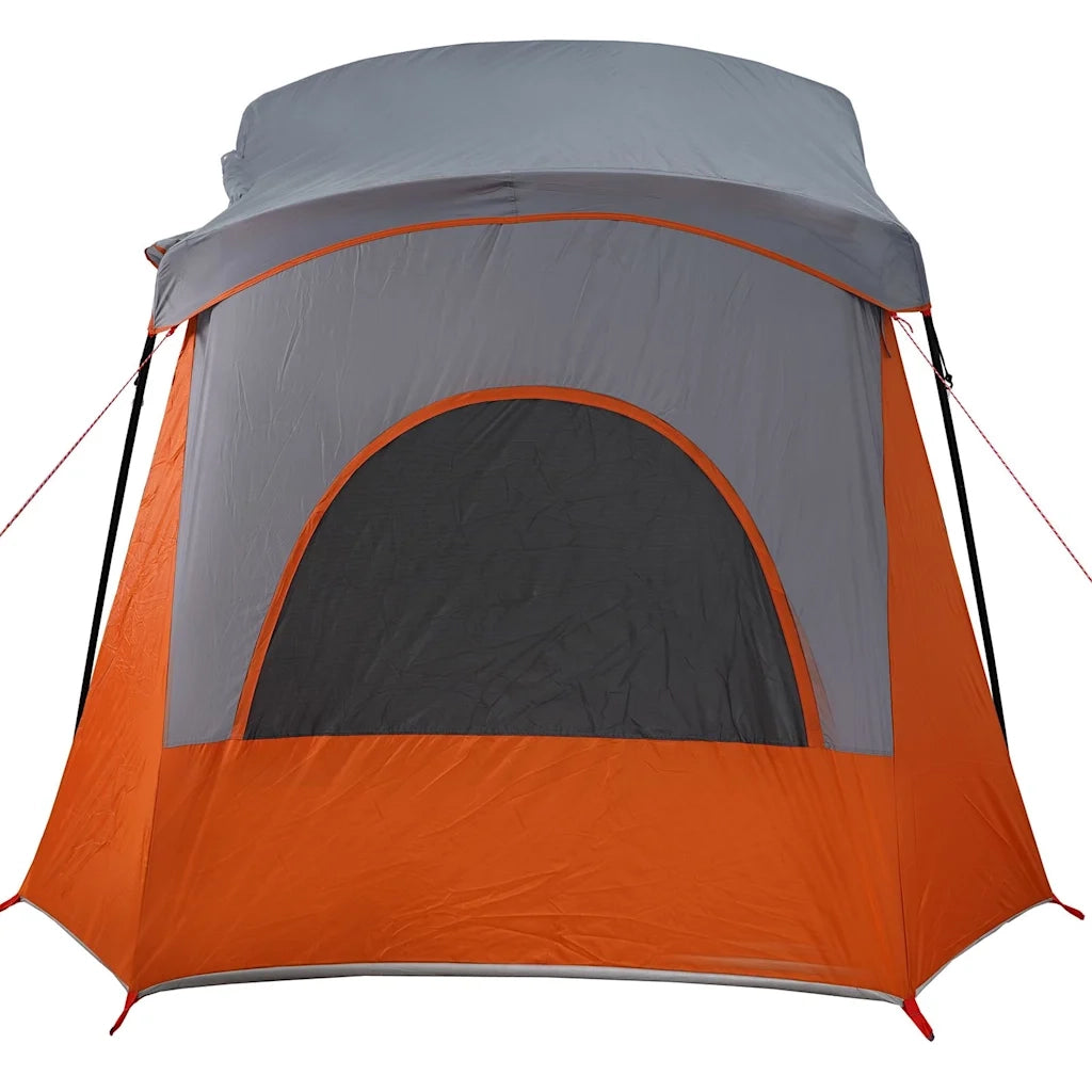 Tenda Campeggio Cabina 5 Persone Grigio Arancione Impermeabile 94754