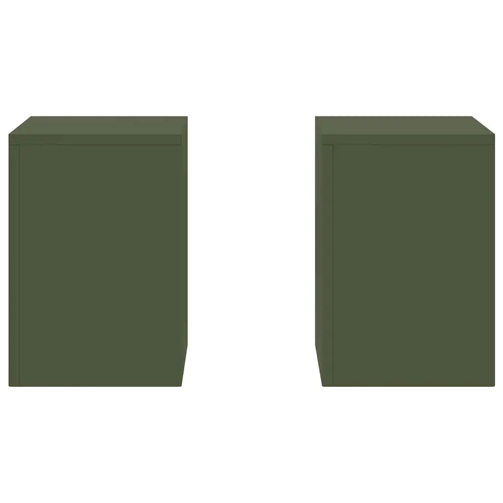 Supporto per piante 2 pcs Oliver verde 24 x 24 x 35 cm Acciaio 865809