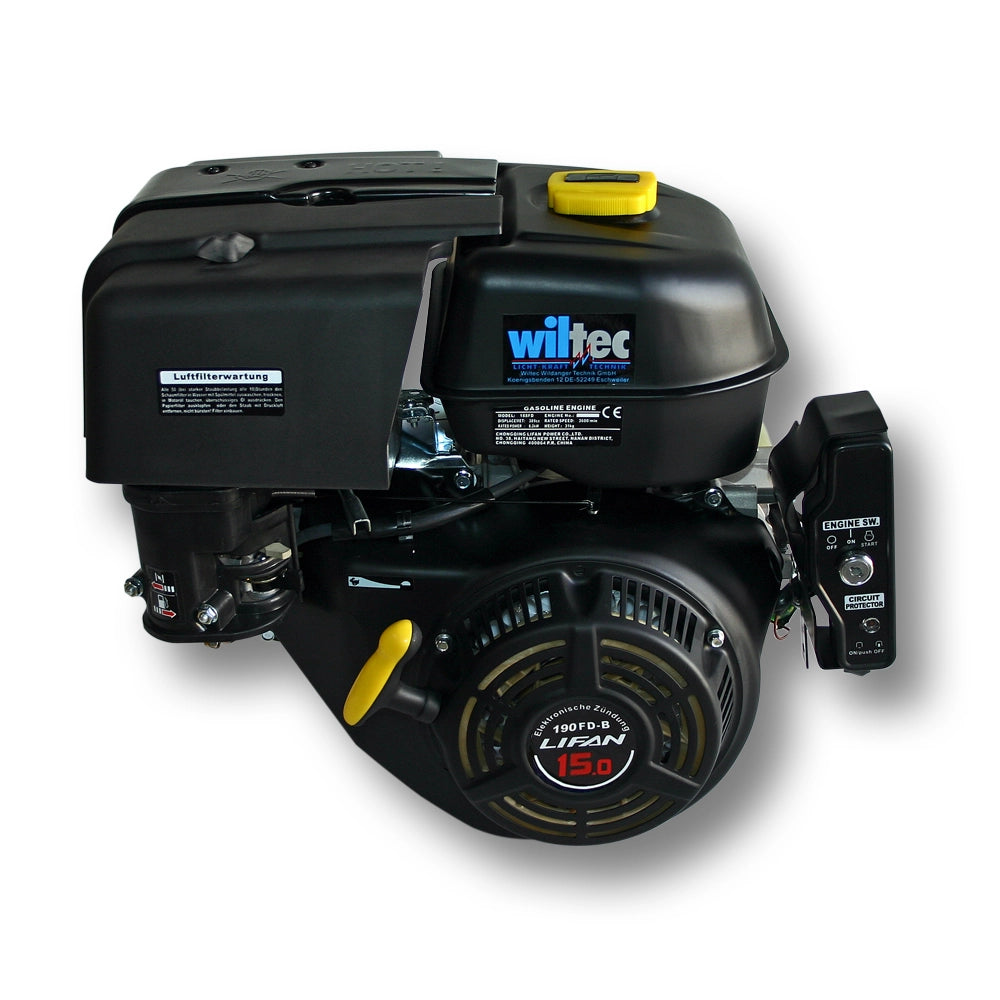 LIFAN 190 Motore a benzina 4 tempi 10kW (15CV) 25,4mm 420 ccm, OHV, con avviamento elettrico