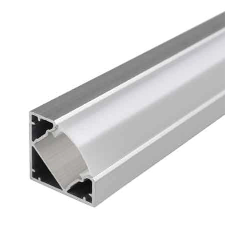 CANALINA PER STRIP LED '5103' 19x19 mm, Larghezza interna max. 12,1 mm  - Barra 2 mt
