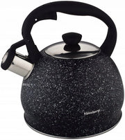 Klausberg KB-7320 Bollitore con fischietto in marmo da 2 litri con manico Soft Touch