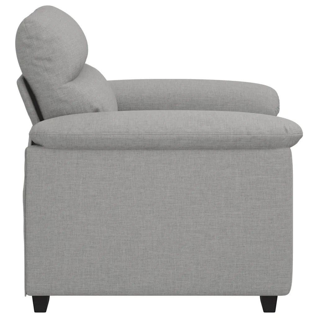 Divano Sedia-Poltrona-Sofa Relax Grigio Nuvola 55 cm in Tessuto 475554