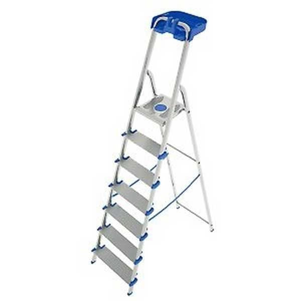 Colombo New Scal Atlantica 7 Scaletta con gradini Alluminio, Blu