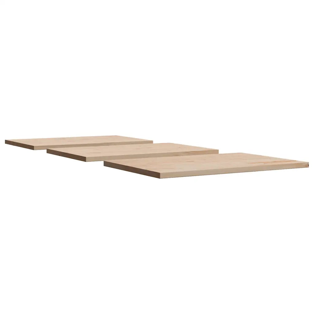 Piani Tavolo 3 pz 80x47x2,5 cm Rettangolare Legno Massello Pino 847433