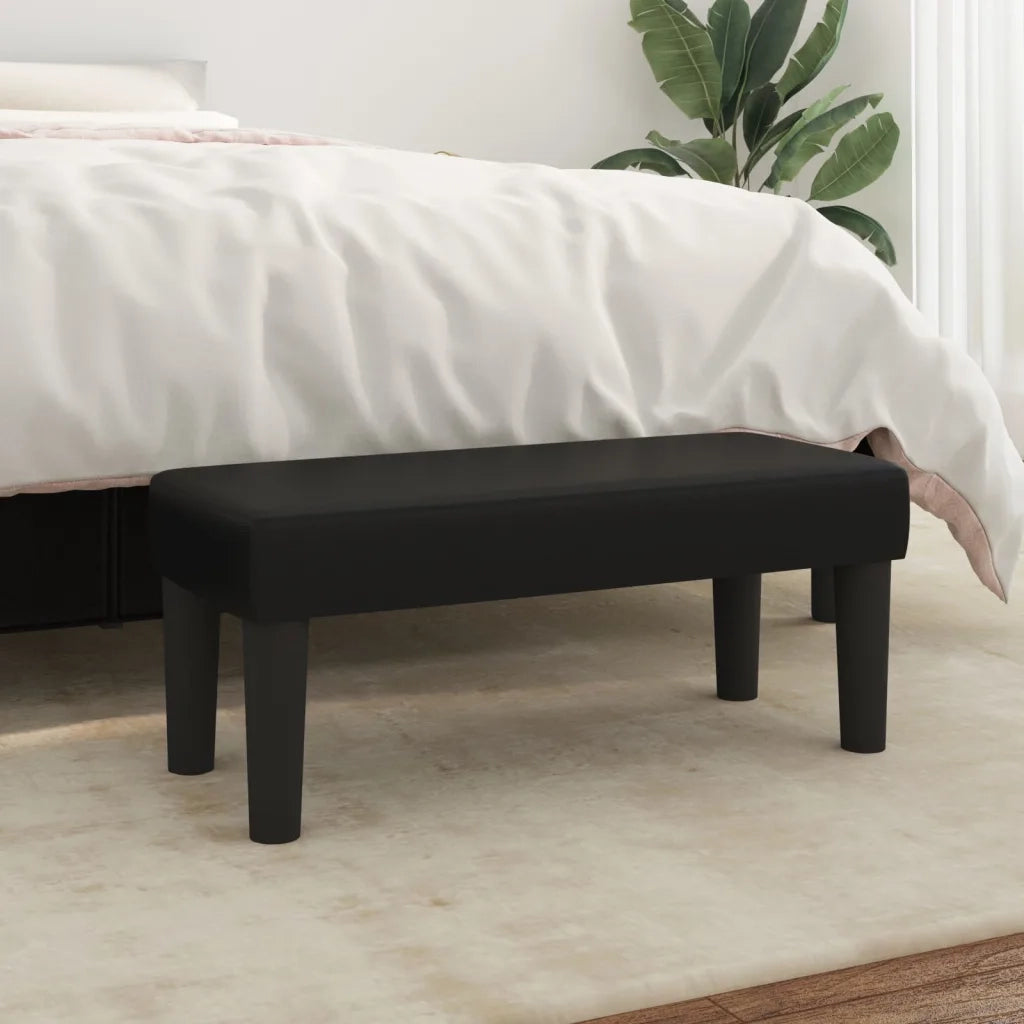 Panca Nera 70x30x30 cm in Similpelle CFW5609053