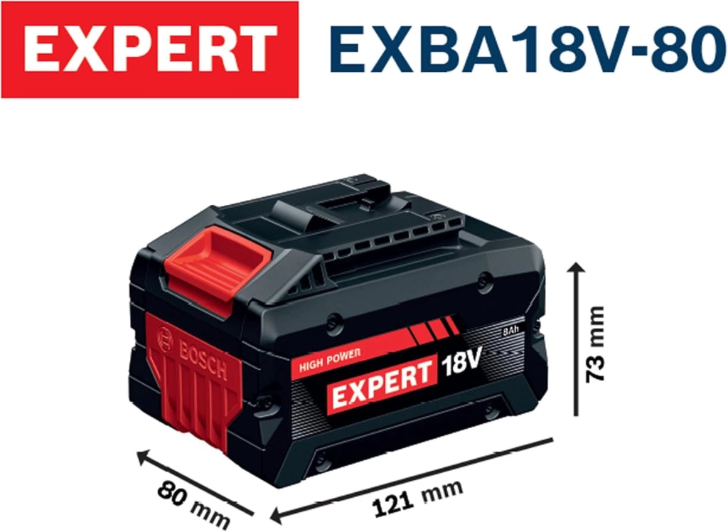 Bosch EXBA18V-80 - Batteria ad alta potenza da 18 V