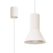 Lampada a sospensione moderna beige cono E14 MOLDEA Pure Lume