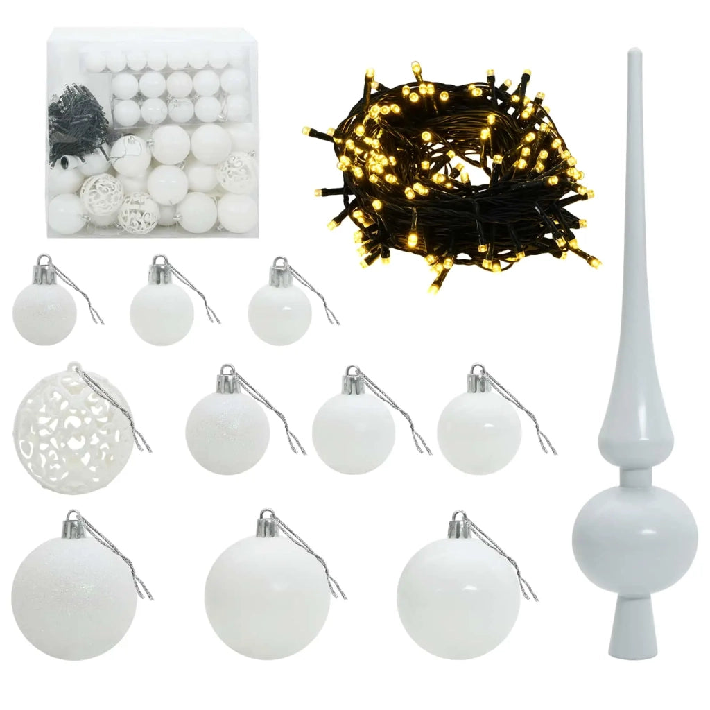 Albero di Natale Artificiale con Palline 210 cm 300 LED 3467093