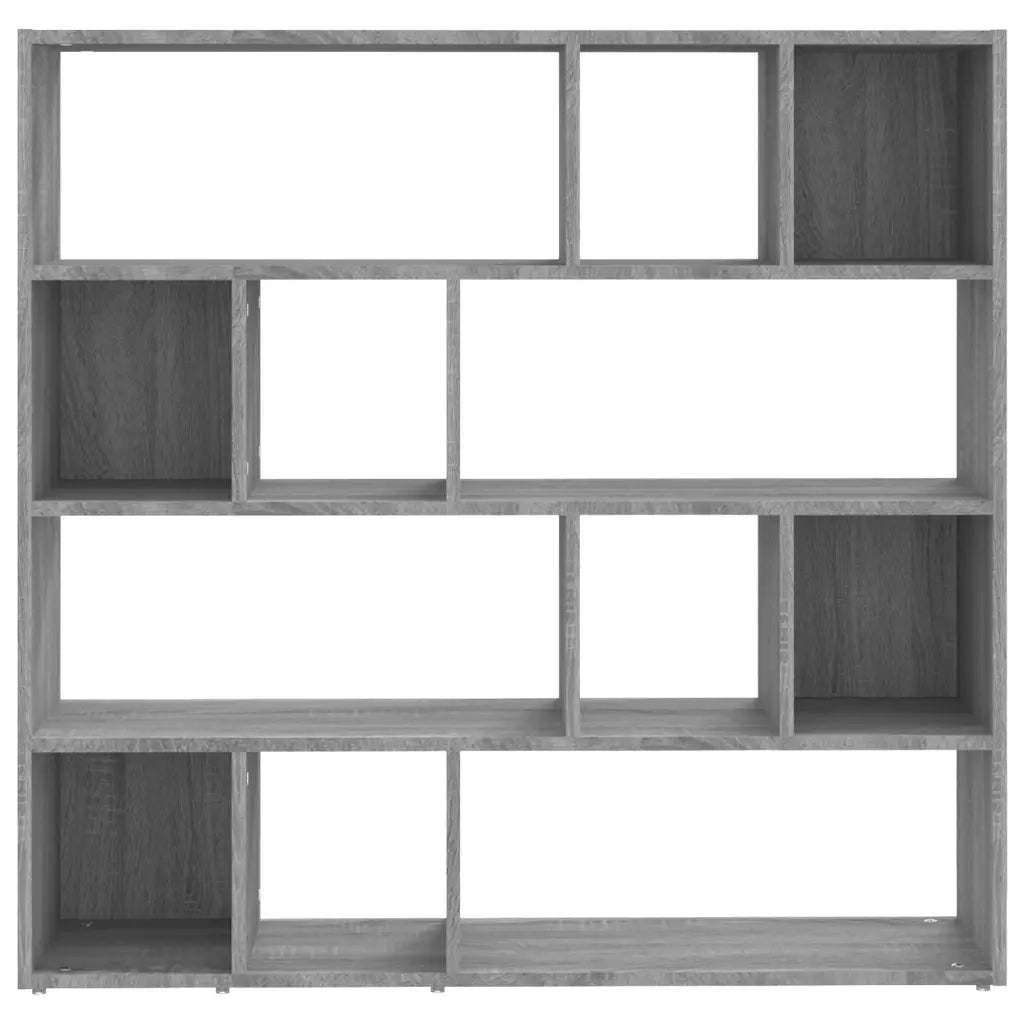 Libreria Divisorio-Scaffale per Libri-Mobile di Stoccaggio Grigio Sonoma 105x24x102 cm