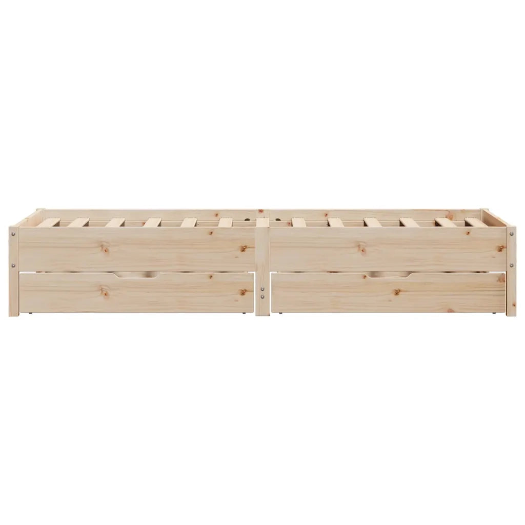 Letto senza Materasso 75x190 cm in Legno Massello Pino
