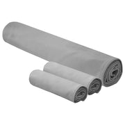 Set di Asciugamani Sportivi 3 pz | Teli per bagno Grigio scuro
