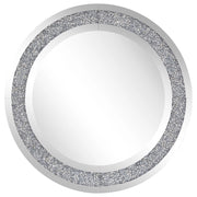 Specchio da parete in argento tondo 70 cm moderno glamour soggiorno camera da letto decorazione