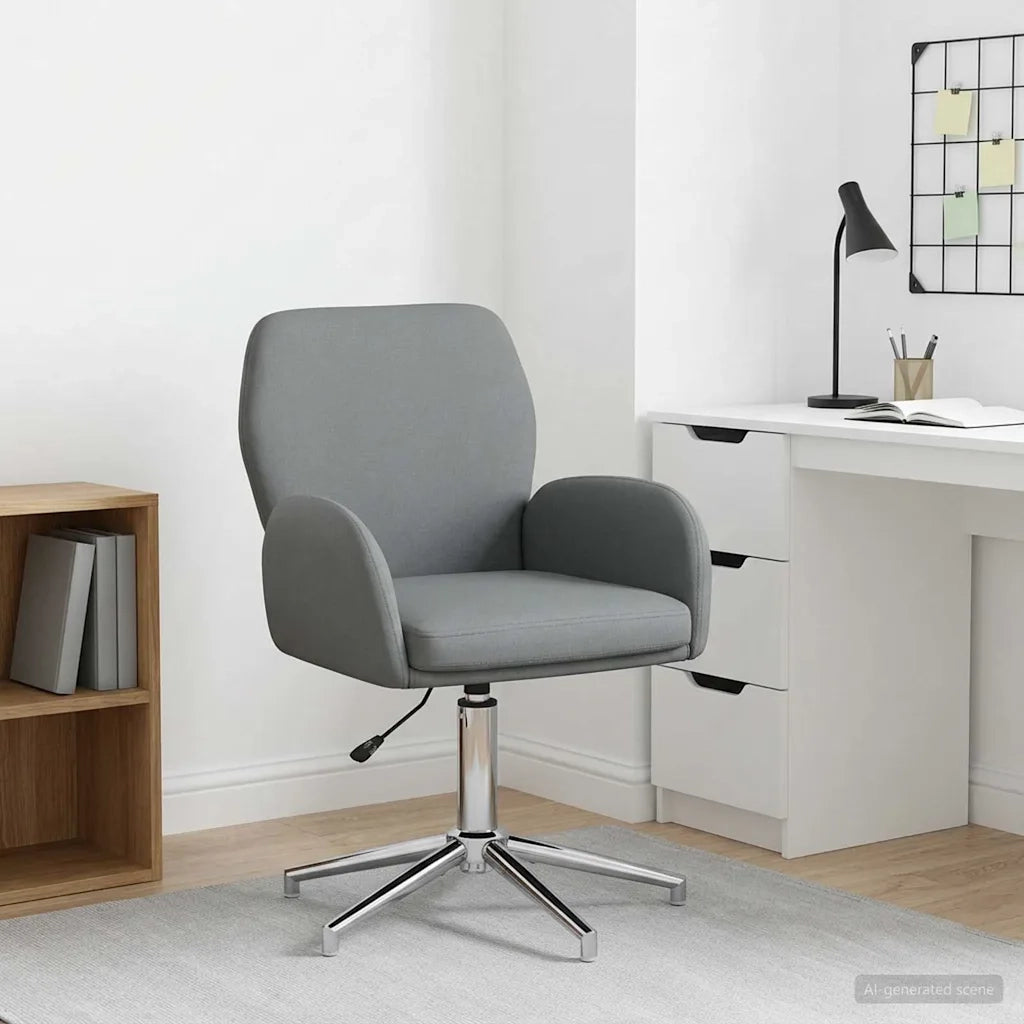 Sedia da scrivania girevole 54 x 58 x 90 cm Grigio Scuro 42034337