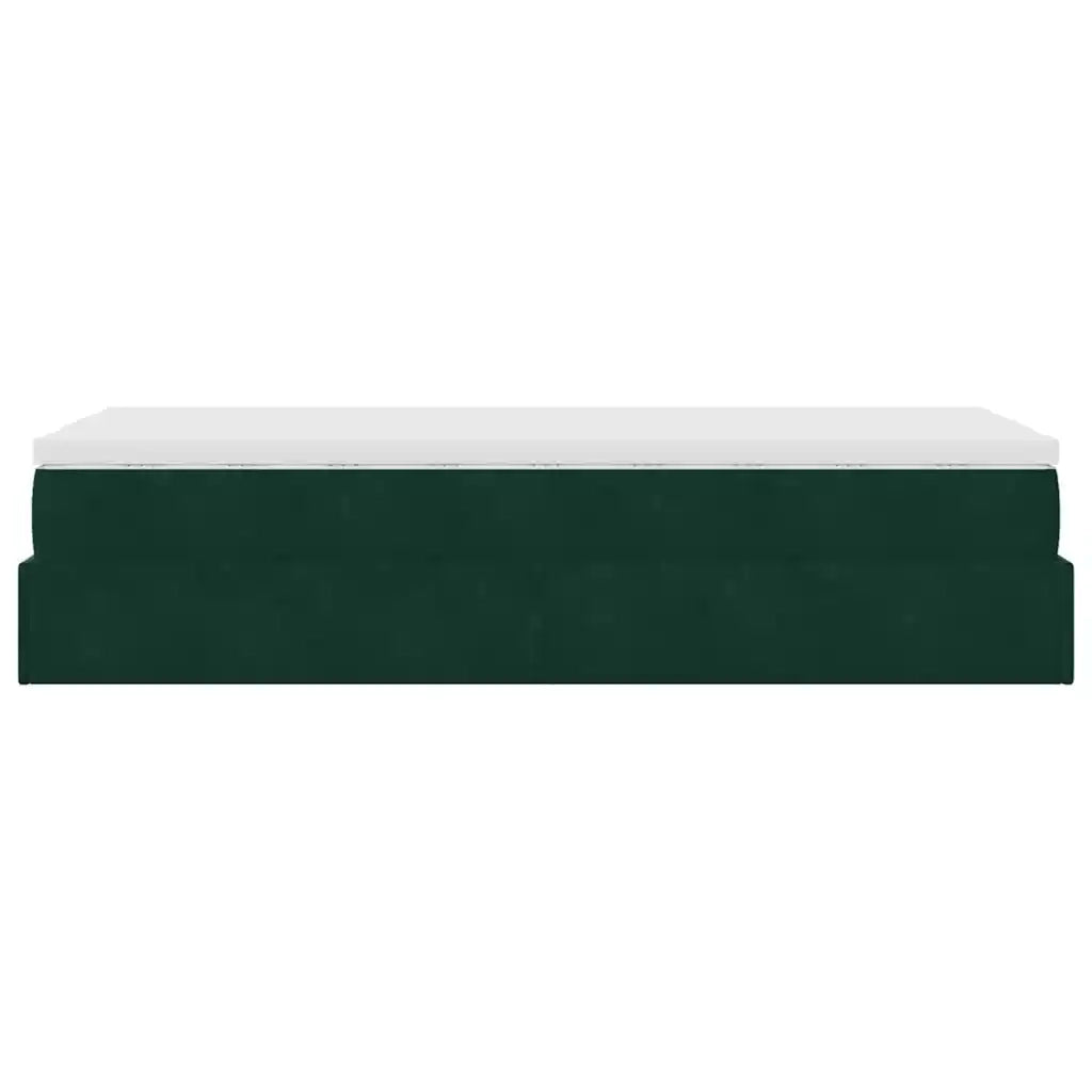 vidaXL Struttura Letto Pouf con Materasso 80x200 cm Velluto