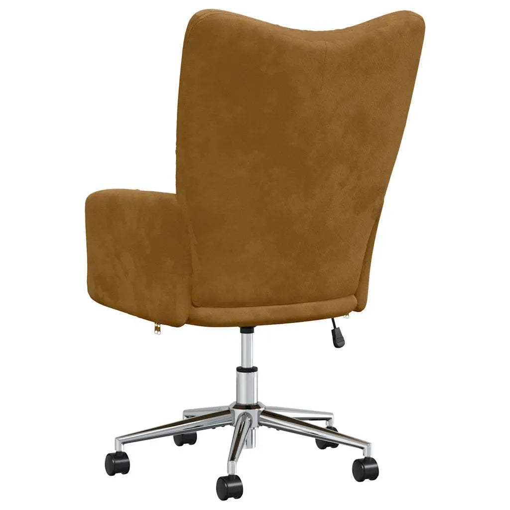 Divano Sedia-Poltrona Relax Marrone in Velluto 464837